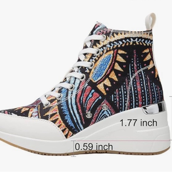 Brand New Women’s Cestfini graffiti platform High top sneakers - Picture 11 of 11